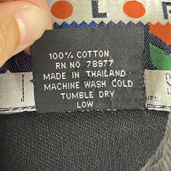 VTG Color Street Denim Jacket Shacket Men XL Black Workwear Utility Grunge Heavy - Picture 6 of 15